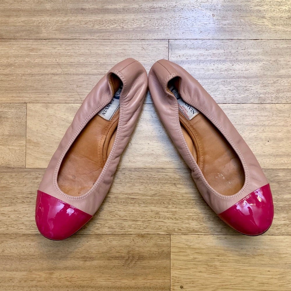 Lanvin pink ballerina flats (size39)